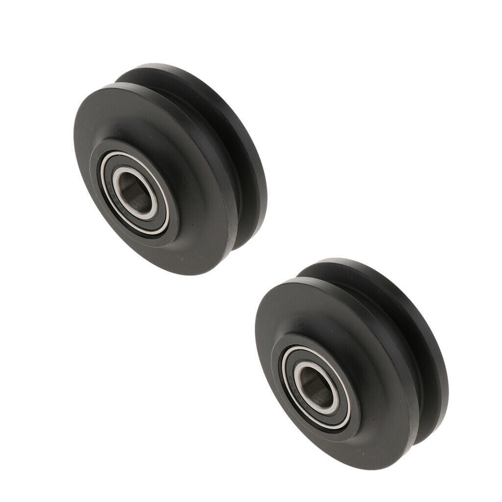 2Pcs Set of 2 Barn Door Wheel Closet Hardware Window Hanging Runner Pulley