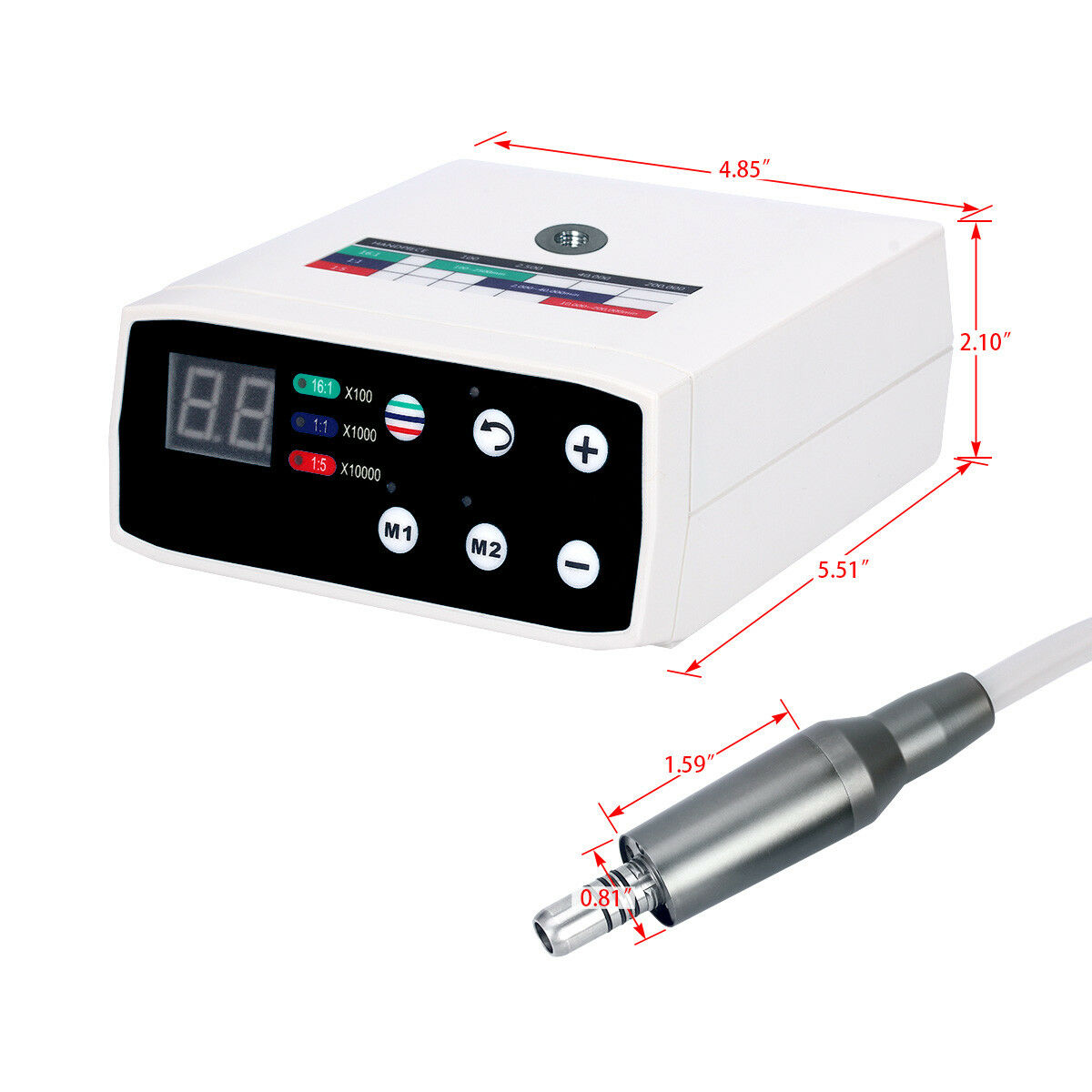 Dental LED Brushless Electric Micro Motor Internal Way Spray 1:1/1:5/16:1 Set