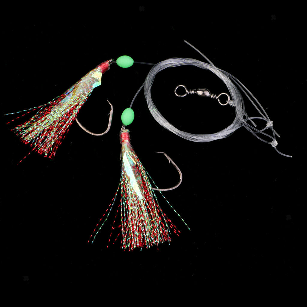 Fishing Barbed Hooks Fishing Lures Baits Jig Lure with Sea Fishing Hooks 4-0