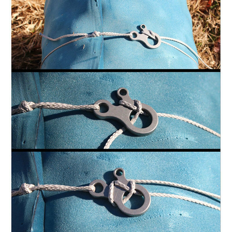 1pcs 3 Holes Multipurpose Camp Knot Pack Quicklinks tool Carabiner Fad&HotY Rf