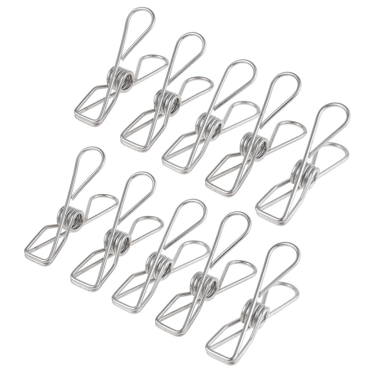 Stainless Steel Clip Clothespin Clamps for Office and Home 5 Pcs