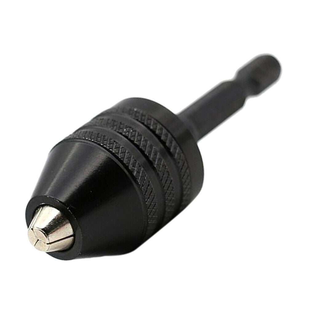 Mini Aluminum Keyless 3 Claw Drill Chuck Screwdriver Adapter with Quick Change