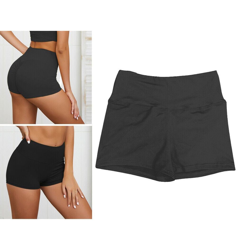 Sexy Stretch Womens Sports Shorts Female Short Pants Black L,Multicolor