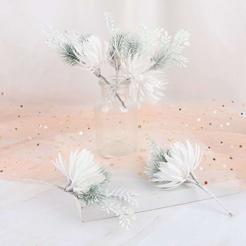 1Pc Artificial Flowers Pine Grass Flower Wedding Craft Scrapbook Christmas.l8