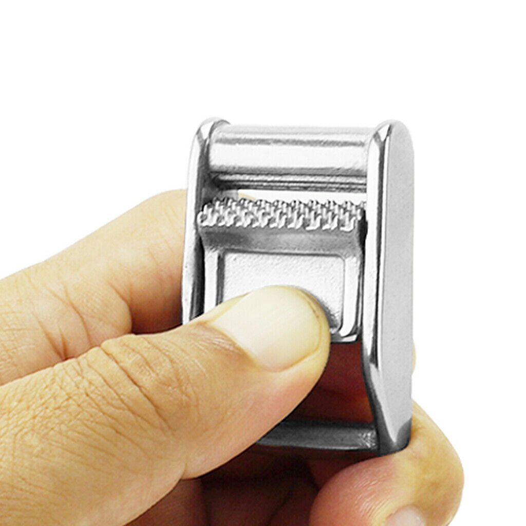 38mm 316 Stainless Steel Cam Ratchet Buckle For Tie-Down Strap Cargo Lashing