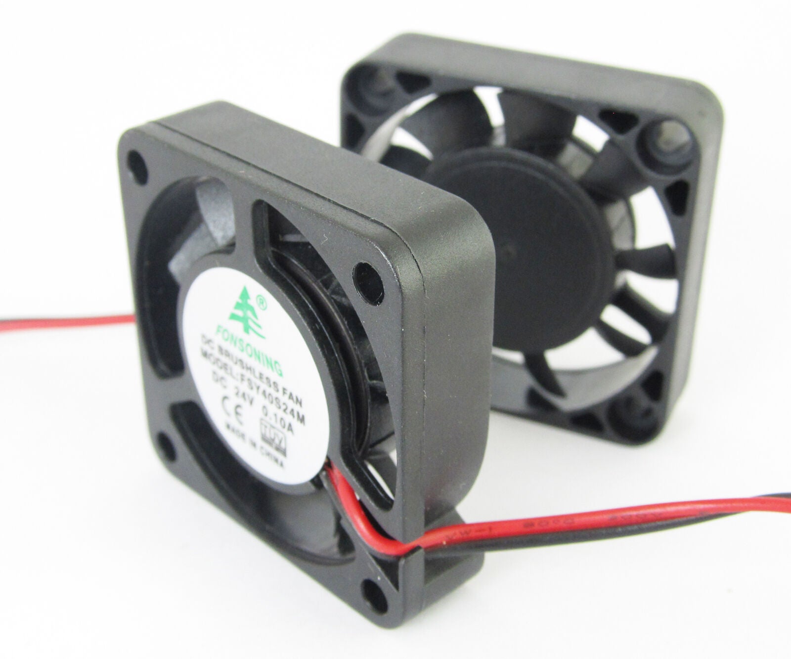 10pcs 40mm DC Brushless Cooling Fan 9 Blade 24V 40x40x10mm 4010 2 Wire New