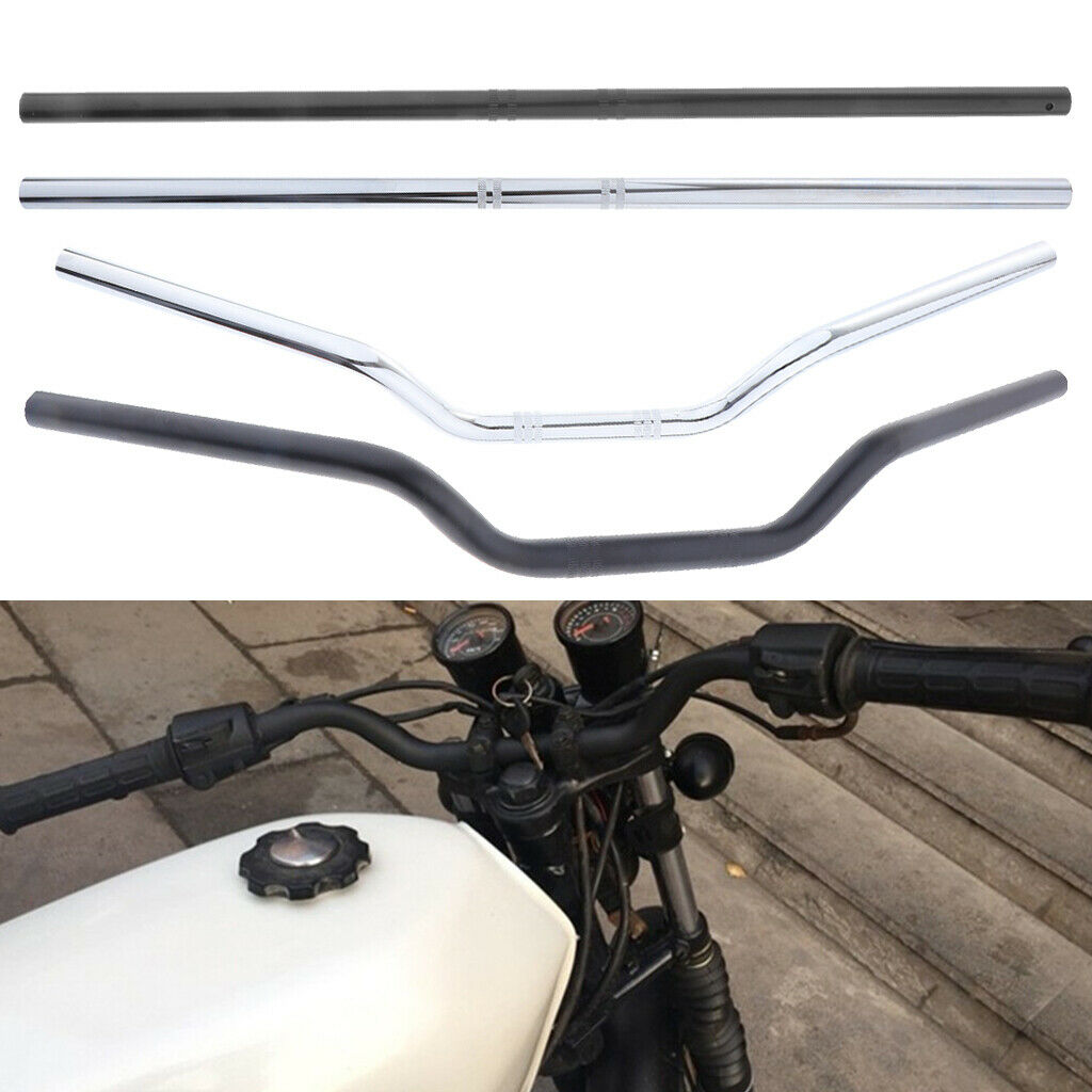 Universal  Motorcycle Handlebar 7/8" 22mm Motorcycle Accessories sliver
