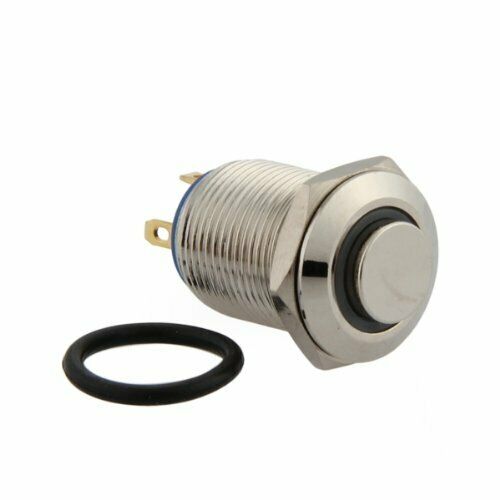 12mm 3V Red LED Momentary On/Off Push Buttons Switch for Car Auto Boat B8W1W1
