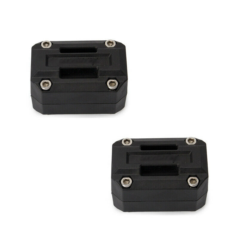 1 Pair Motorcycle 22/25/28mm Handlebar Bumper Clamp Anti-scratch Protector Solid