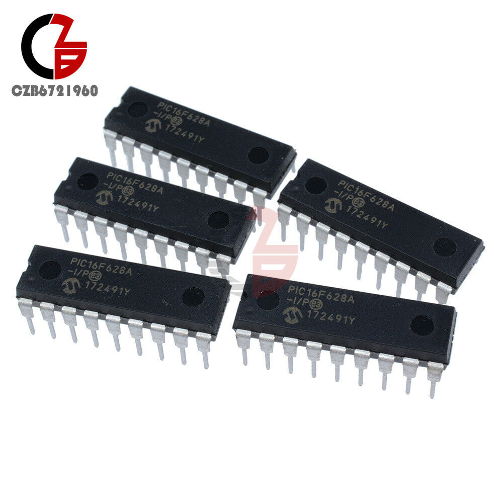 2PCS IC MICROCHIP DIP-18 PIC16F628A PIC16F628A-I/P NEW