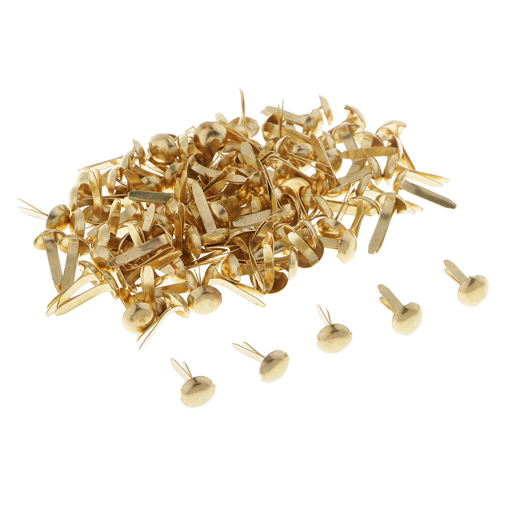 200pcs Metal Split Pins Brads Paper Fasteners DIY Scrapbooking Embellishment