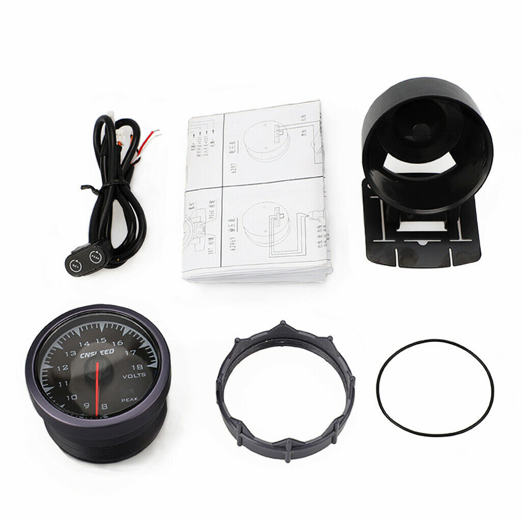 2.5" 7 Colors LED Car Volt  Meter 8V-18V