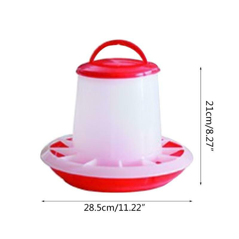 Hanging Chick Feeder Durable Automatic Poultry Food Dispenser for Chicken 6.6Lbs