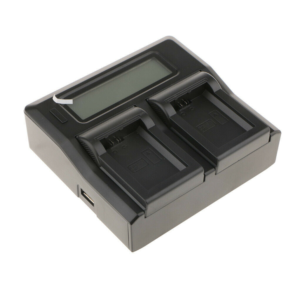 Smart LCD Display Dual Channel  Battery Charger for Sony A7R A5100A6000A6300