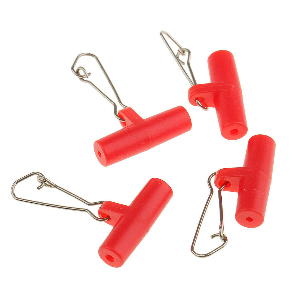 40Pcs Zip Slider High-strength Fishing Line Sinker Slider Slides with Hooked