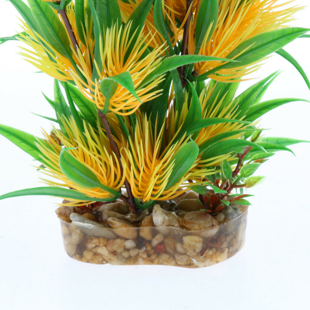 1pc Beauty Fish Tank Aquatic Simulation Plant Ornament Decor 22cm