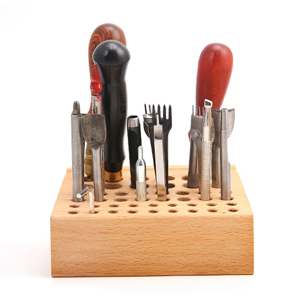Wooden Watch Repair Tool Holder Desktop Organizer Pen Holder for Watch Maker