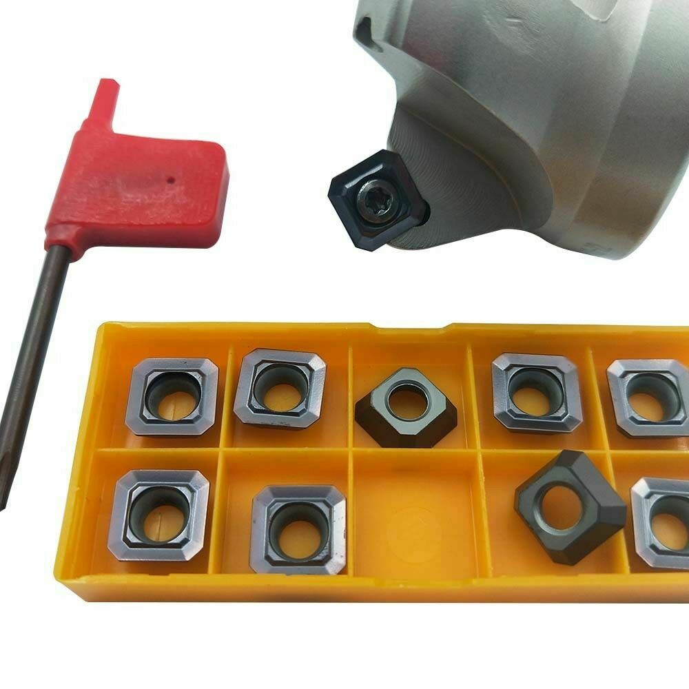 45 degree indexable face milling cutter face shell mill cutter 63mm+10* SEKT1204
