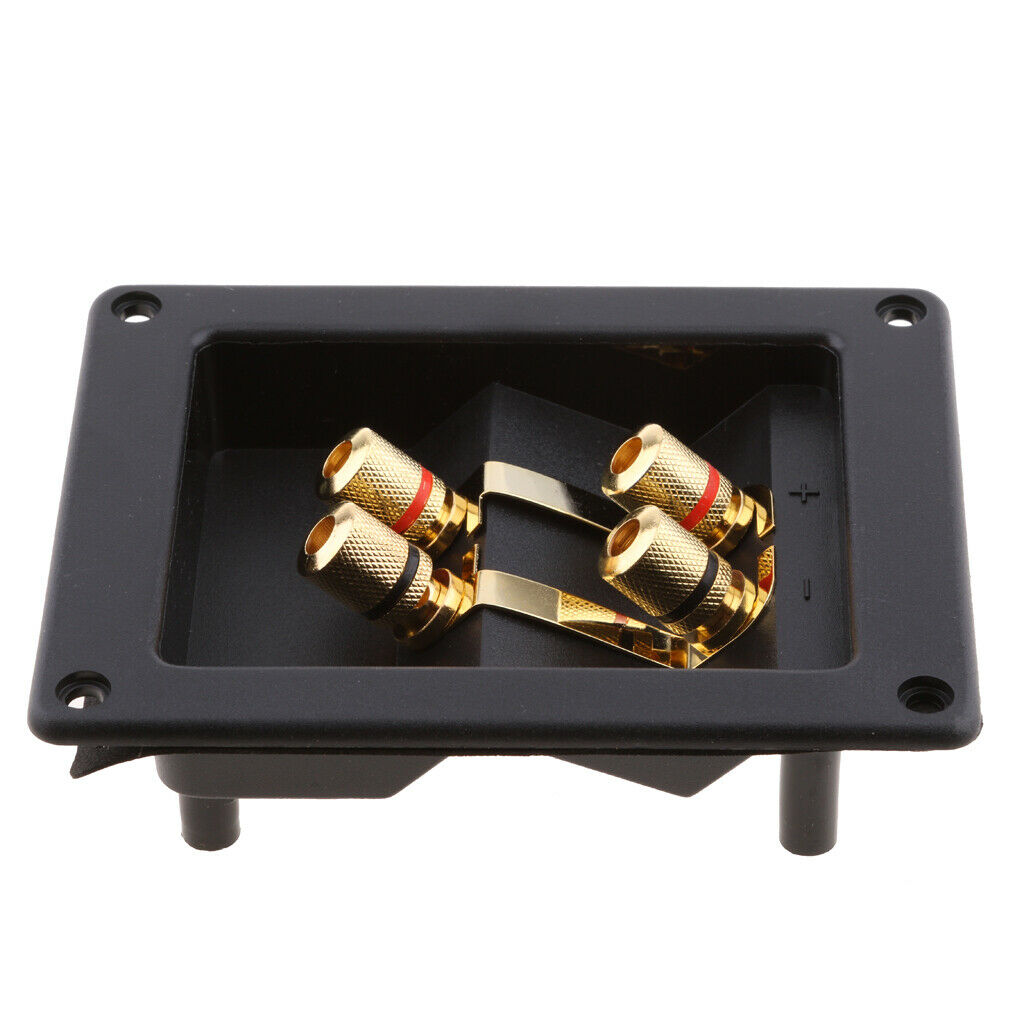DIY 4-Way Home Car Speaker Stereo Screw Cup Connectors Subwoofer Plugs Jack
