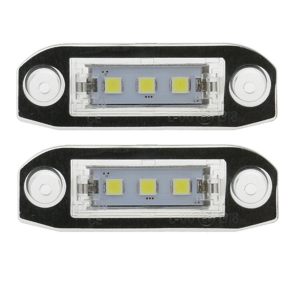 2 X 3 SMD LED White Lamps Luminous License Plate Car Accessories