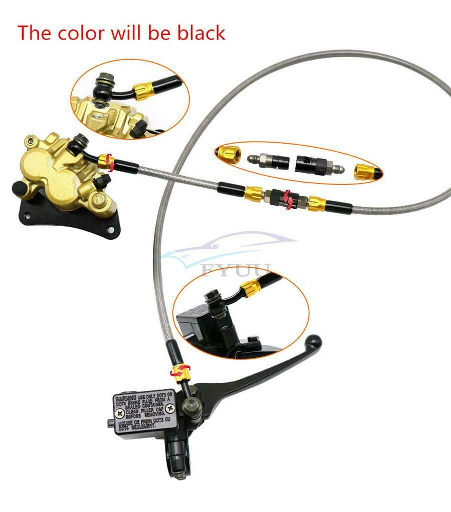 1PCS CNC Aluminum AN3 Disc Brake Hose and Quick Release Connection Adapter