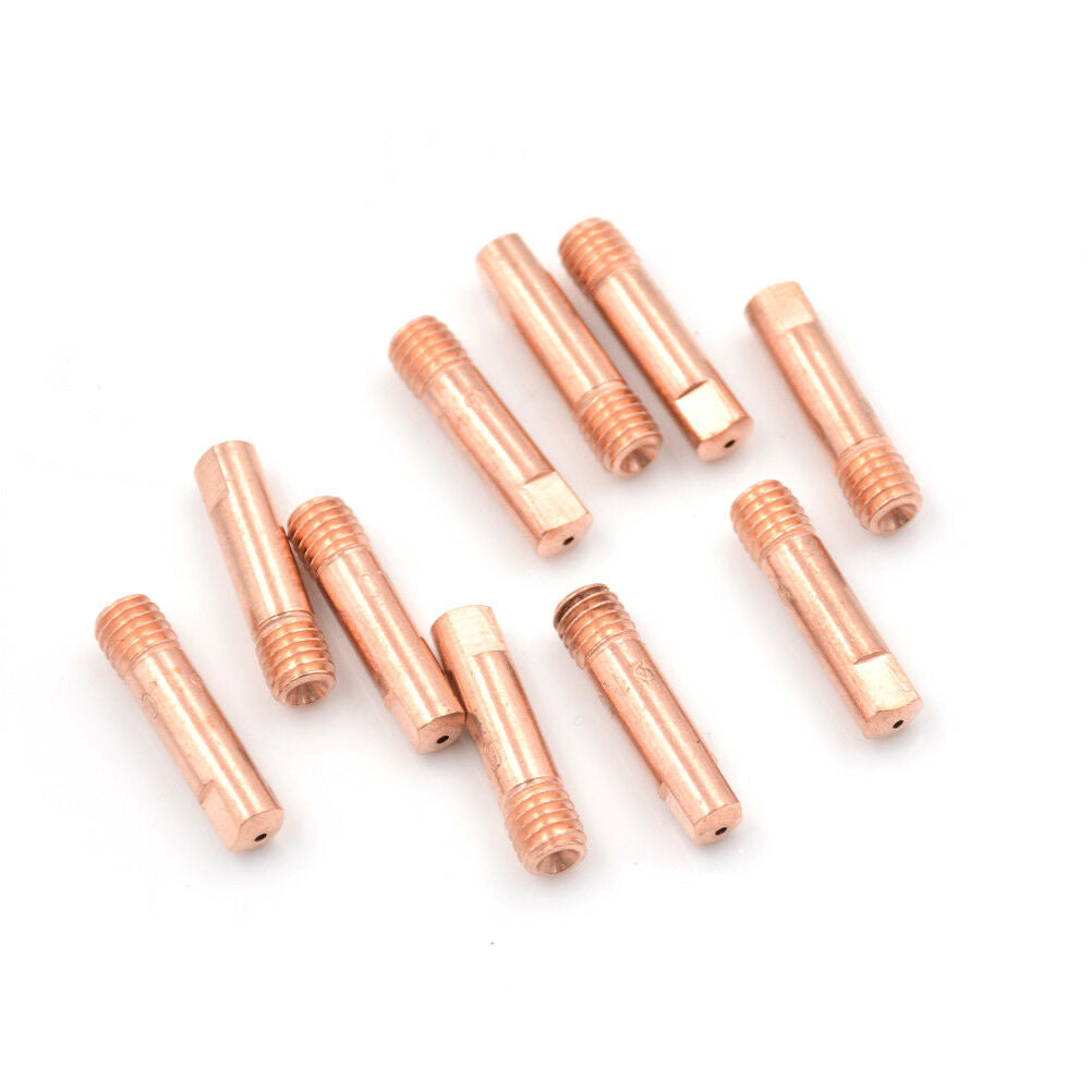 10x 1.2-15AK MIG/MAG M6 Weld Torch Welder Contact Tips Holder Gas Nozzle .l8