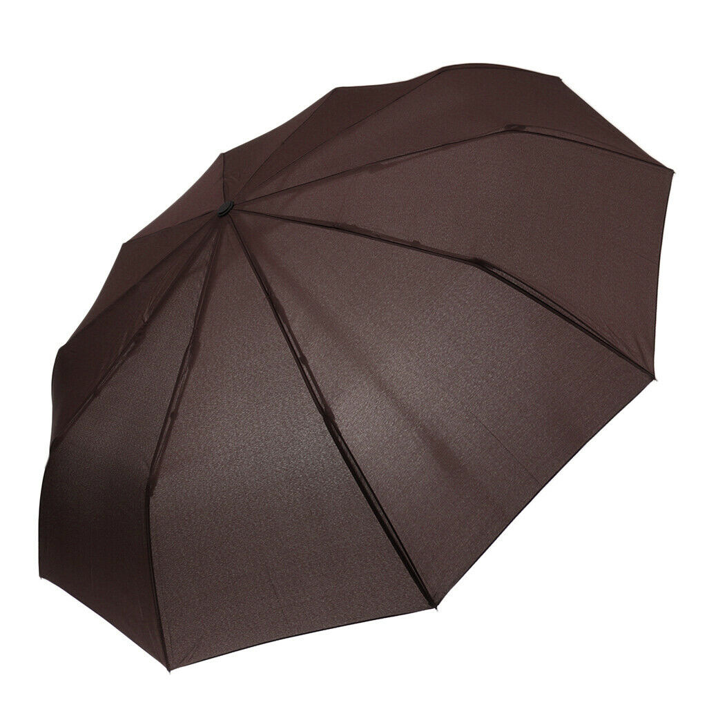 Travel Umbrella Automatic Windproof Canopy Auto Open and Close Coffee