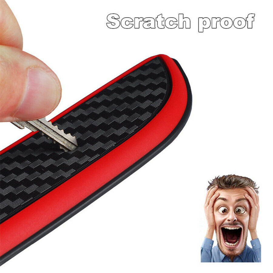 4Pcs Front+Rear Door Scuff Sill Cover Car Door Sill Panel Step Protector Strips