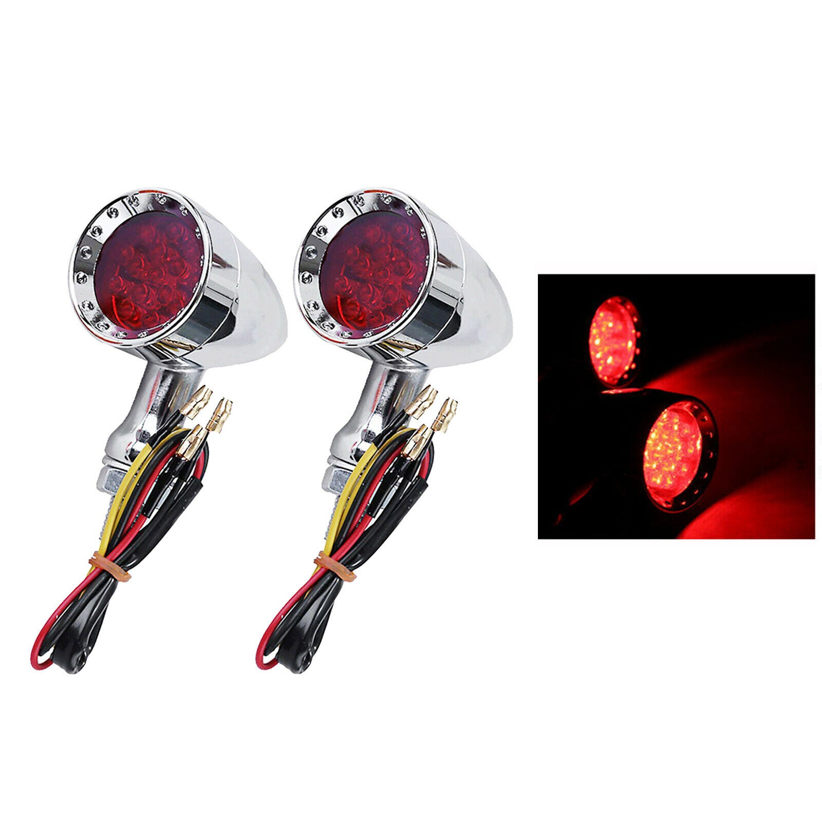 Turn Signal Light Anti-scratch Durable Motorcycle Scooter Indicators Red