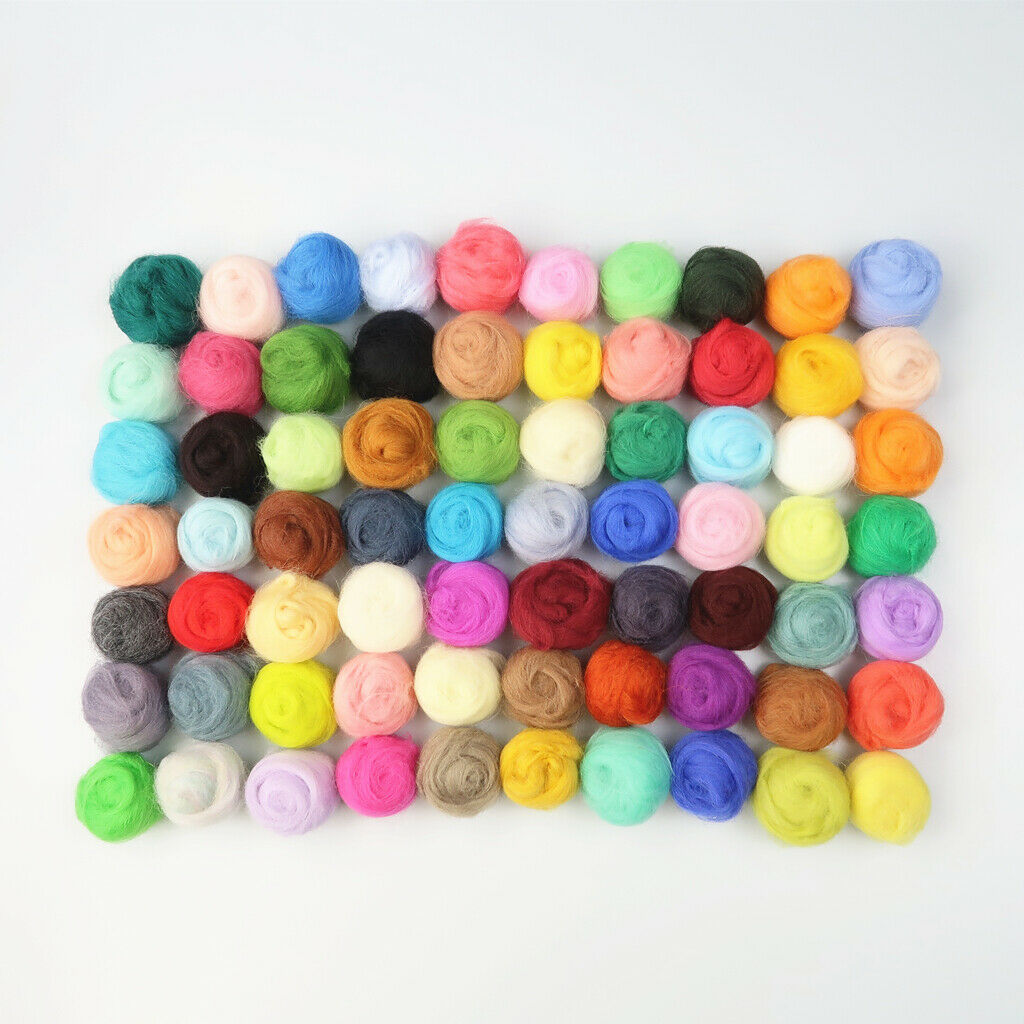 70 Colors 350g Handmade Wool Felting Roving Fibre