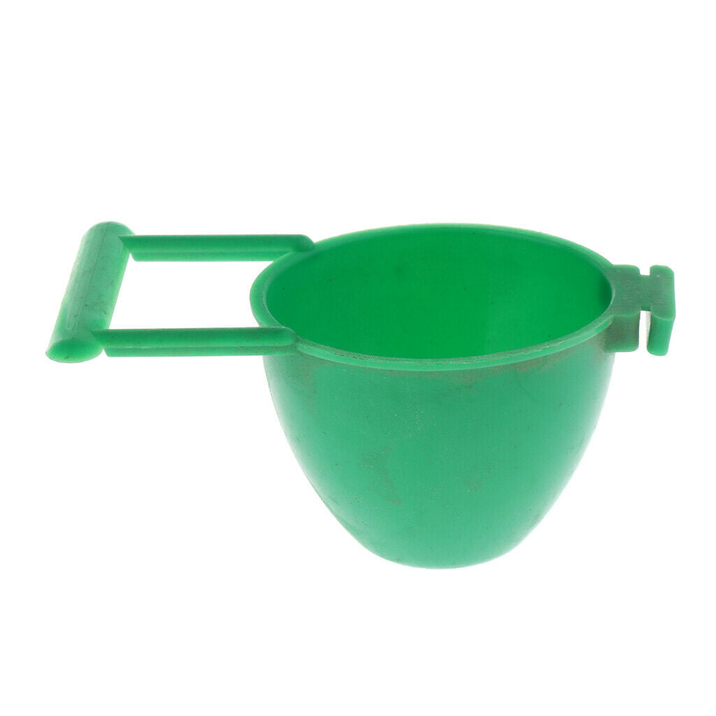 10 Pcs Cup Hanging Feed & Water Cage Cups for Quail Poultry Bird Parrot