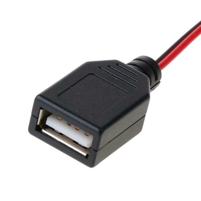 Copper Alligator Clips with Wire Female USB Connector Test Leads Crocodile Clamp
