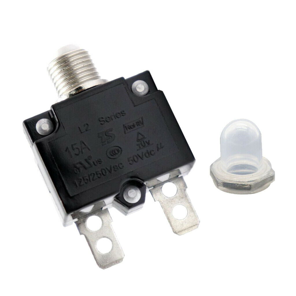 5pcs 125/250V AC 50V DC Circuit Breaker Manual Overload Protector Switch