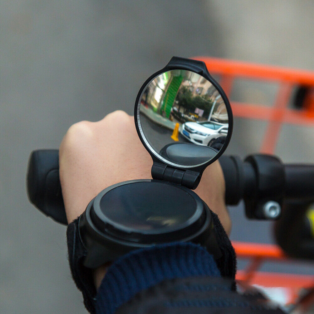 Bicycle Back Mirror Arm Wrist Strap Rear View Rearview Cycling Bike Safe Mirror