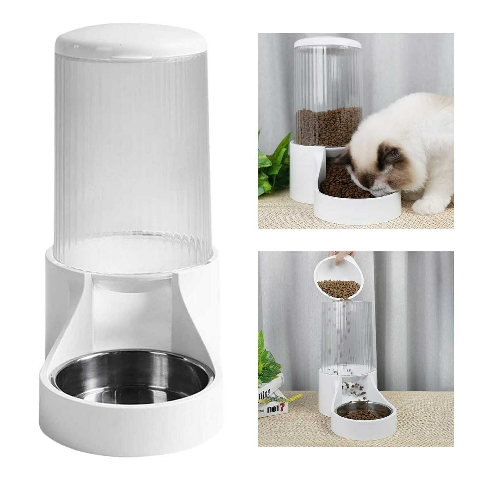 Automatic Pets Food Dispenser for Dog Cat Feeder Auto Dish Bowl Drinker 2.7L