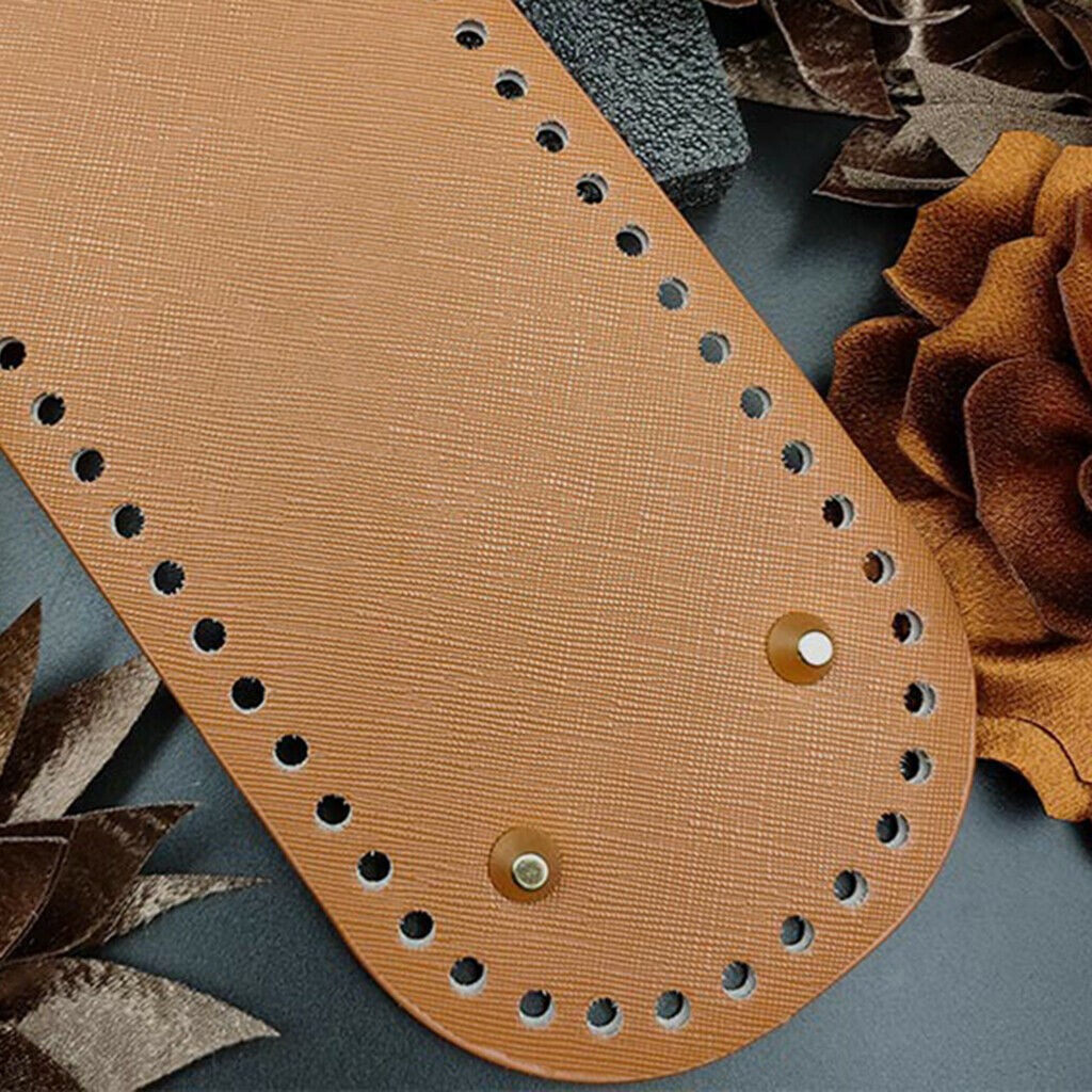 Leather DIY Bags Bottom Mat Pad Insert Base Replacement Purse Makings Brown