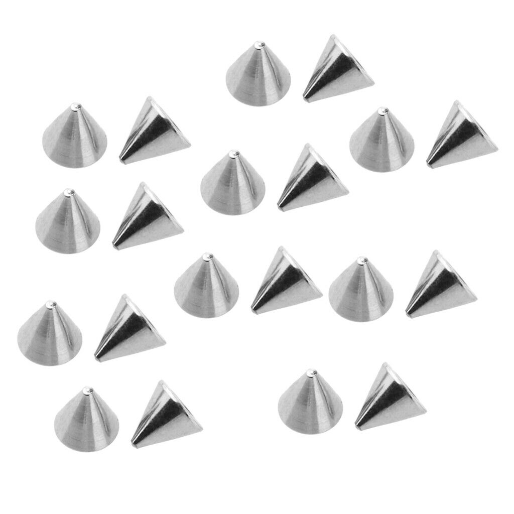 40 Piece Stainless Steel  Jewelry Fit 14g Barbell 4mm 5mm Cone