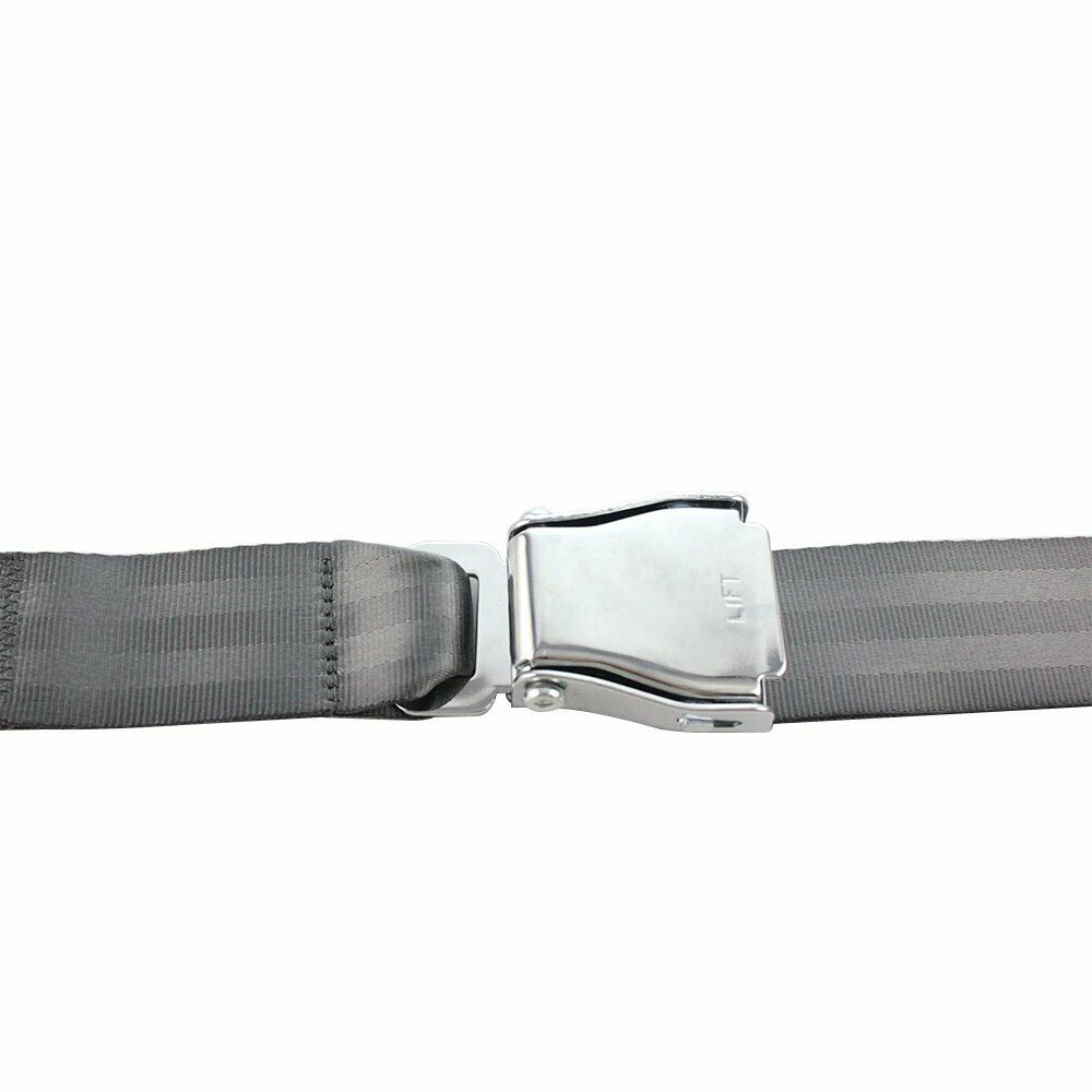 1X 2 Point Harness Adjustable Harness Safety Seatbelt Lap Strap Grey Fits DXXge