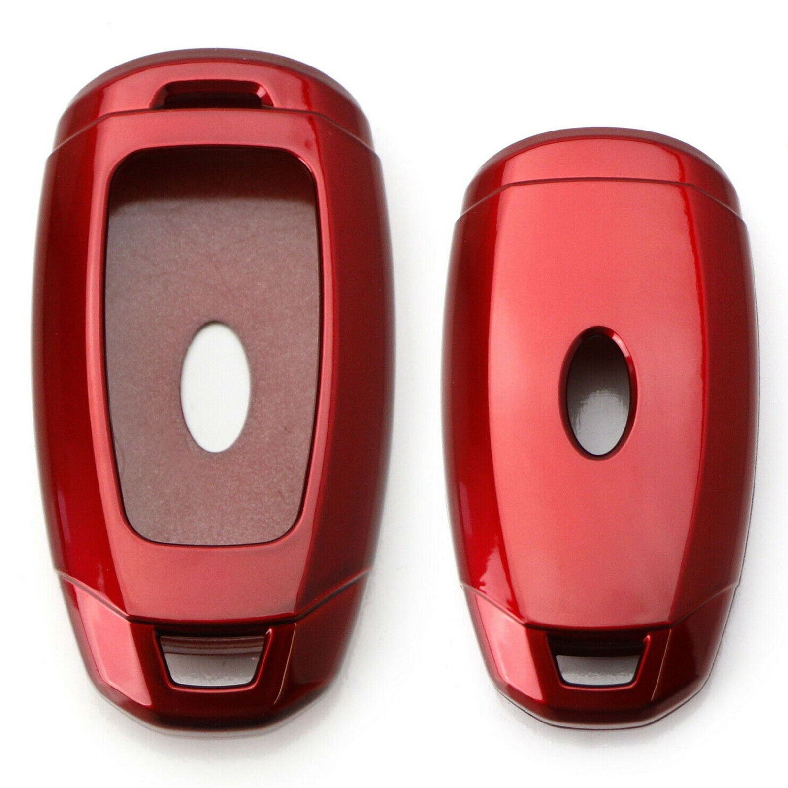 Red Gloss Finish Hard Shell Key Fob Cover For Hyundai Kona Veloster Elantra GT
