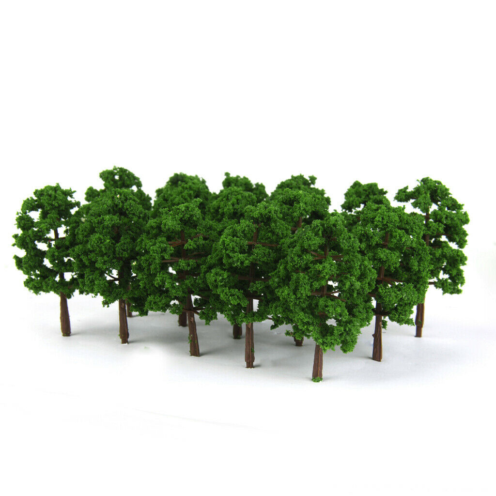 40x Greenery Tree Models 1/150 N Scale Layout Train Railway Scenery Building