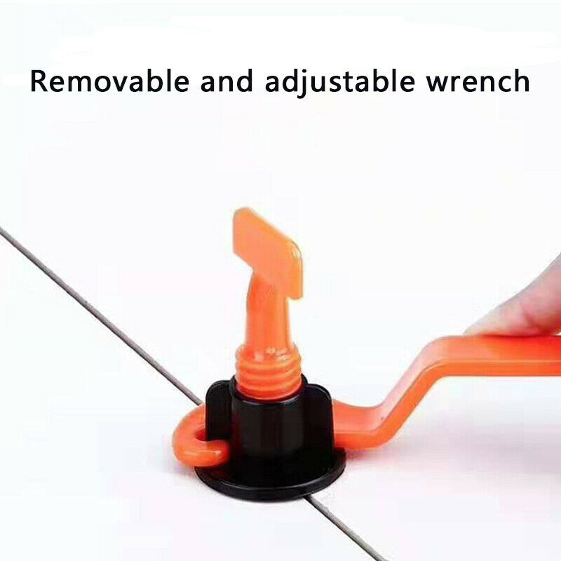 50pcs Reusable Tile Leveling Positioning System Leveler T-lock Floor Tools Kit
