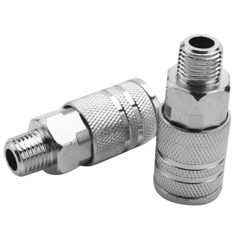 14pcs Air Line Hose Compressor Fitting 1/4 Inch Bsp Metal Connectors Coupler MD3