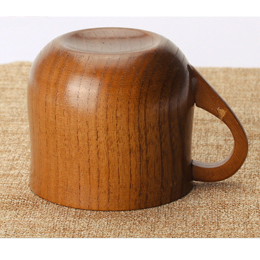 Handmade Wooden Coffee Mugs, Elegant Jujube Wood Cups, Double Wall Pint Mugs