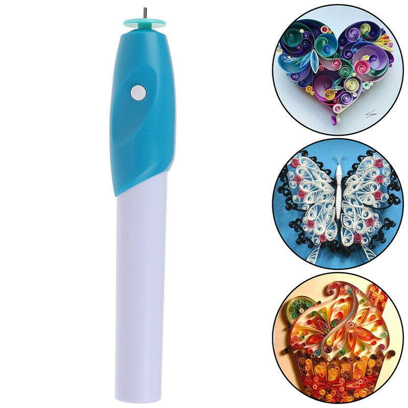 Paper Quilling Tools Slotted Electric Engraving Pens Winder Steel Curling.l8