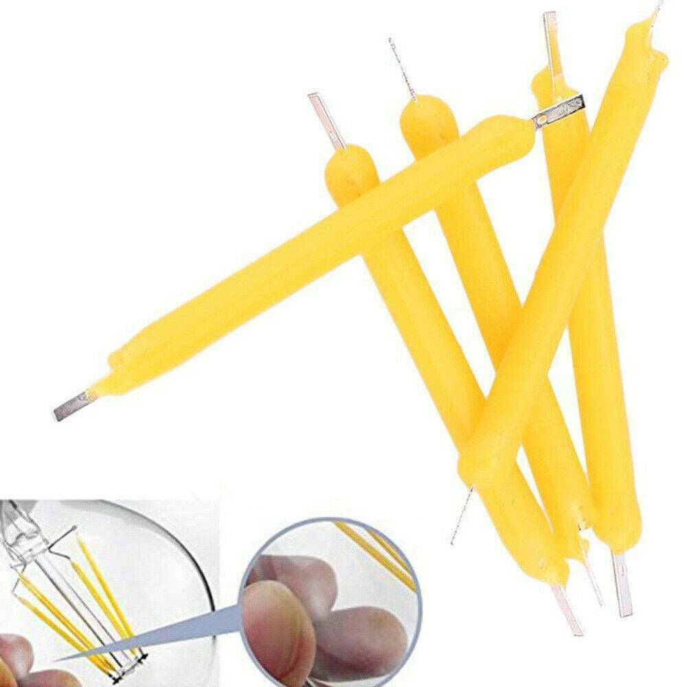 10*SET Super Bright COB LED Solar Filament Bulb Candle Light Home Lamp Source 3V