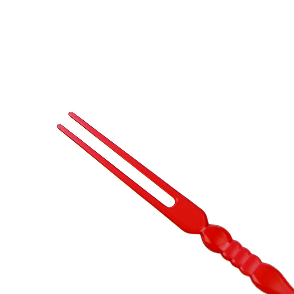 100Pcs Disposable Plastic Fruit Cake Dessert Fork Picks Party Tableware De_DD