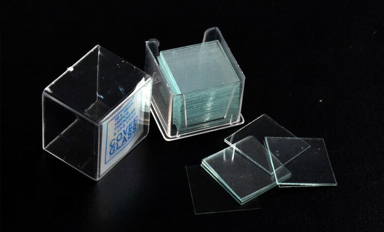 Microscope Slide Kit Blank Glass Slides and Square Cover Slips for Lab Medical