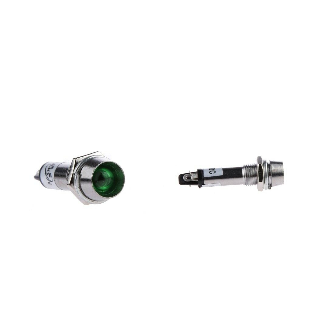 20Pack 24V DC 8mm Indicator XD8-1 Led Power Signal Lamp Bulb Red + Green