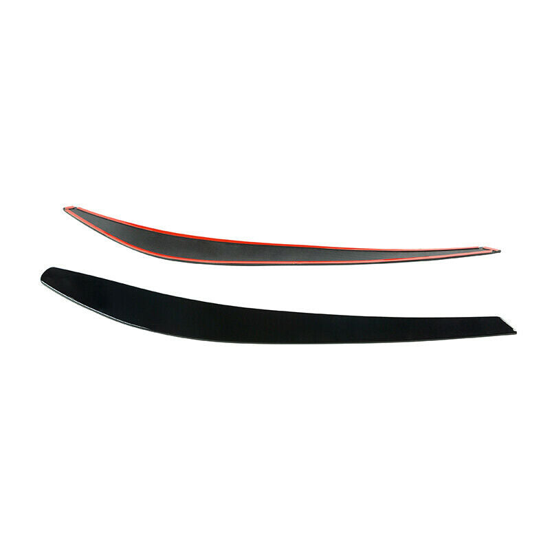 2Pcs Headlight Eyebrows Lid Black For VF Holden Commodore SS SSV SV6 S Evoke