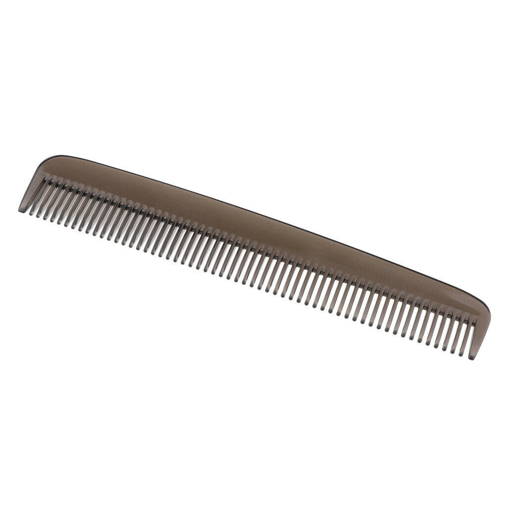 Salon Hair Cutting Styling Fine Tooth Comb Plastic Beard Grooming Comb Grey